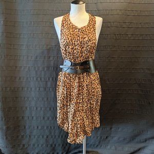 Reworked Volcom Wyld Leopard Halter Summer Dress